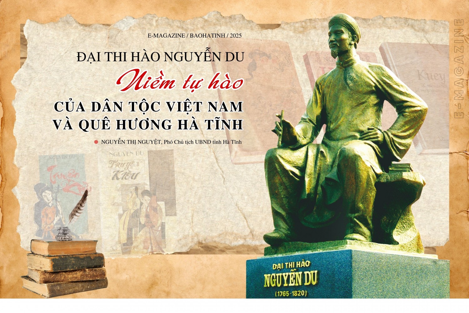 ĐẠI THI HÀO NGUYỄN DU NIỀM TỰ HÀO CỦA DÂN TỘC VIỆT NAM VÀ QUÊ HƯƠNG HÀ TĨNH