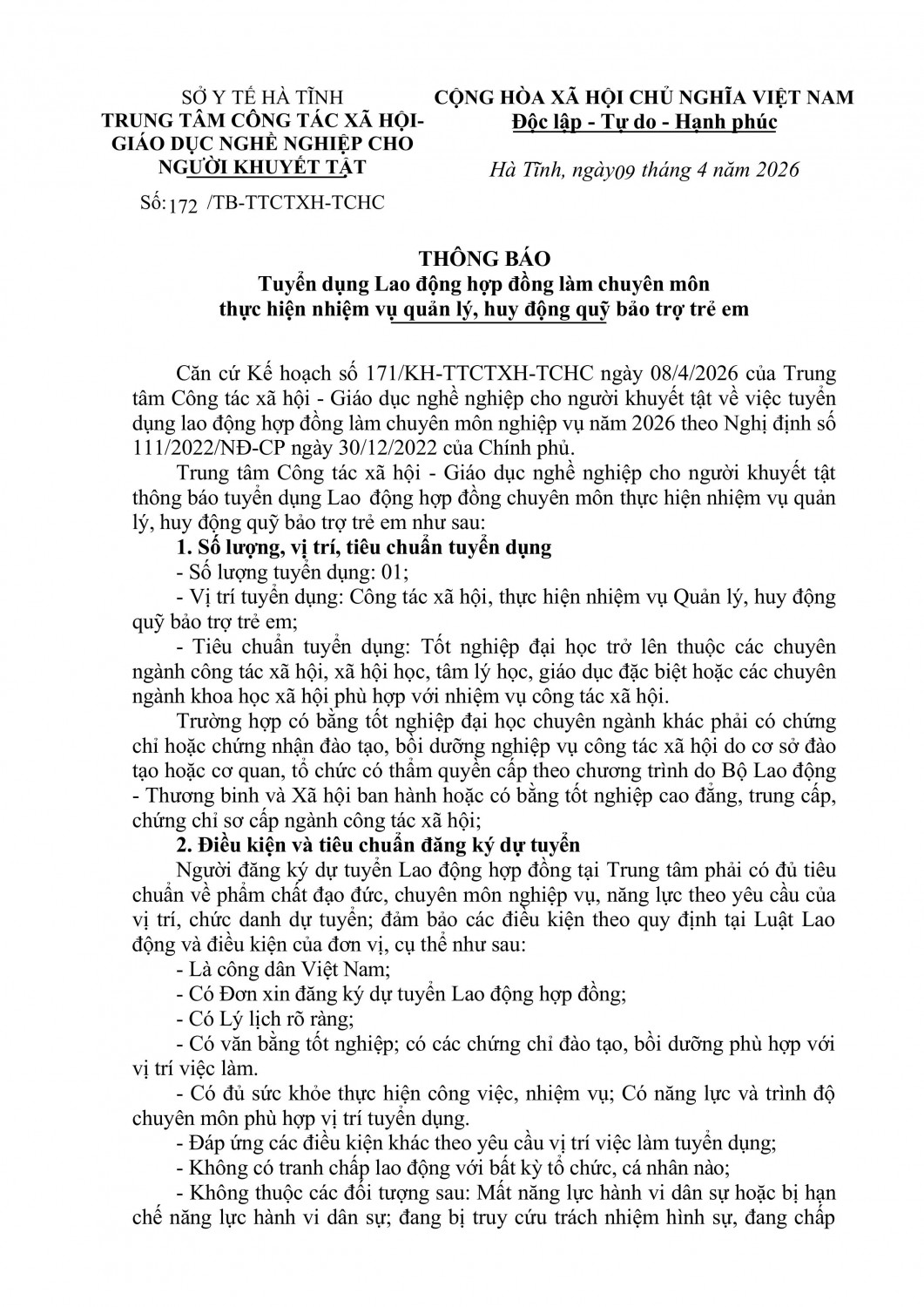 Thong bao tuyen dung HDLD 111 lamtnttcongtacxh 09 04 2026 09h22p37(09 04 2026 09h27p37) signed hình ảnh 0