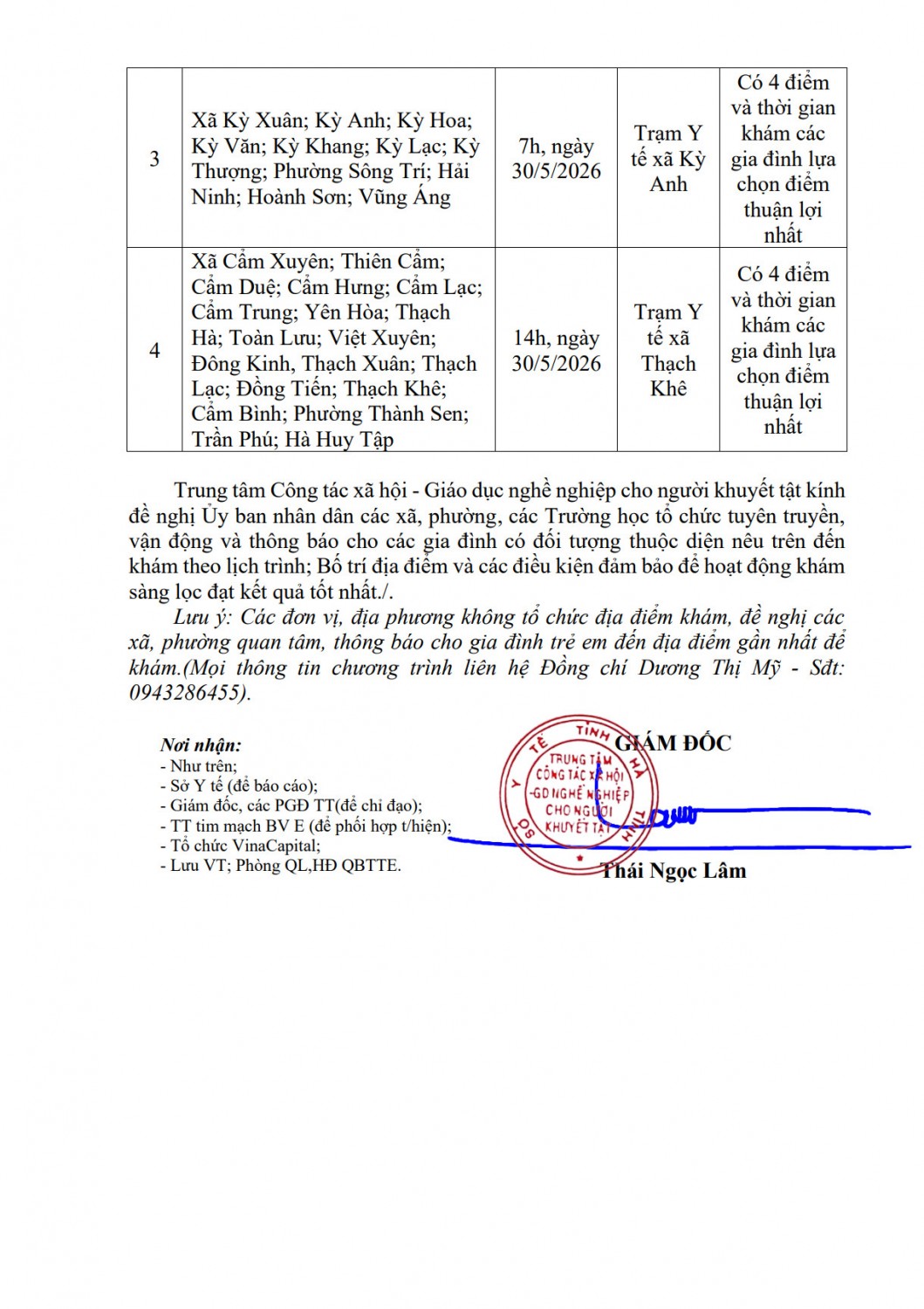 CV khám sàng lọc 1